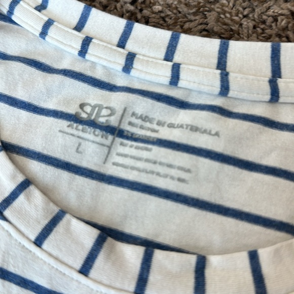 Albion Basic Tee Venice Stripe; Sz Large - Picture 3 of 6